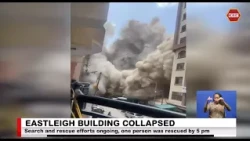 18-storey building under construction collapses in Eastleigh, several feared trapped