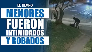 Minors deceived and intimidated during robbery in Bogotá | EL TIEMPO