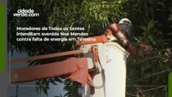 Todos os Santos residents block Noé Mendes Avenue to protest power outage in Teresina