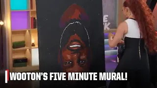 Annika Wooton paints LeBron James in FIVE MINUTES! | Vibe Check