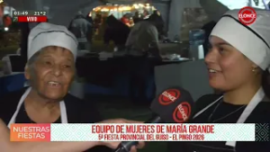 5ª Fiesta Provincial del Guiso El Pingo 2026 - Grupo de mujeres de Maria Grande que compitieron