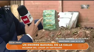 Massive Illegal Dump Occupies Part of a Street in Barrio La Victoria