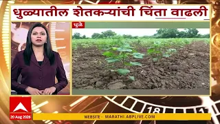 Dhule Rain Update : धुळ्यात 'एल निनो'चा तडाखा! पावसाची दांडी, ४.५ लाख हेक्टरवरील पिके धोक्यात