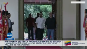 En el Palacio de Miraflores