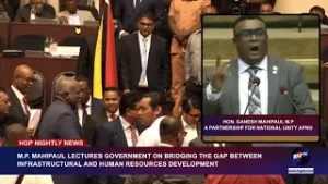 MP MAHIPAUL LECTURES GOVERNMENT ON BRIDGING THE GAP BETWEEN INFRASTRUCTURAL AND ..........