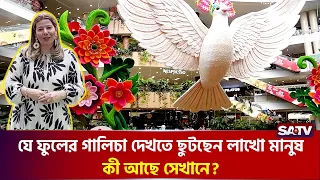 যে ফুলের গালিচা দেখতে ছুটছেন লাখো মানুষ, কী আছে সেখানে? | SATV