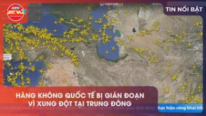 HÀNG KHÔNG QUỐC TẾ BỊ GIÁN ĐOẠN VÌ XUNG ĐỘT TẠI TRUNG ĐÔNG