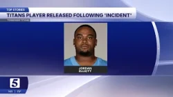 Tennessee Titans player released after 'incident'