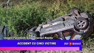 Accident cu cinci victime