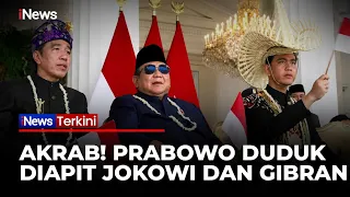 Momen Langka! Prabowo, Jokowi, dan Gibran Duduk Satu Barisan di Perayaan HUT RI