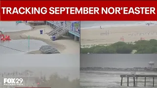 Nor'easter: full coverage on the coast of New Jersey