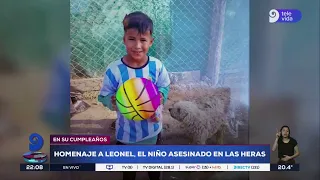 “He played here every day”: emotional tribute to Leonel, the 7-year-old boy murdered in Las Heras