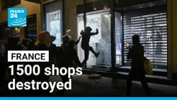 French shops demolished after weekend riots across the country • FRANCE 24 English