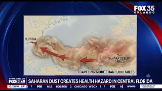 Health Alert: Incoming Saharan Dust can increase Asthma, allergies