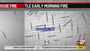Crews battle early Sunday AM fire in Lancaster City
