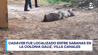 Lifeless body found near the Villa Canales cemetery