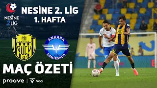 MKE Ankaragücü vs. Ankara Demirspor | Nesine 2nd League Red Group Matchweek 1 Highlights