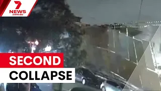Sydney construction site collapses for second time | 7NEWS