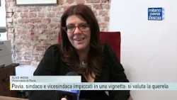 Pavia, Mayor and Deputy Mayor depicted hanging in a cartoon: legal action being considered