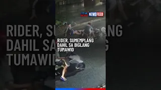 Dog crossing the road causes motorcycle accident | GMA News Feed