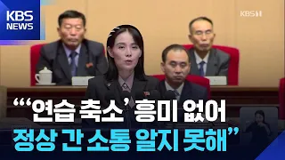 North Korea's Kim Yo-jong: "No Interest in Drill Reductions… Unaware of Communication Between Nor...