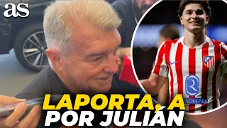 LAPORTA HOLDS NOTHING BACK on JULIÁN ALVAREZ'S SIGNING and ATLETI: "THERE IS AN OFFER, IT HAS A D...