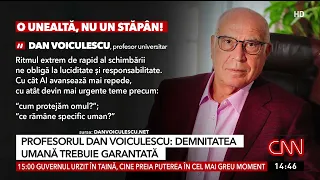 Professor Dan Voiculescu: Human dignity must be guaranteed