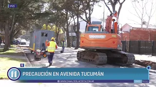Caution on Tucumán Avenue 🚧⚠️
