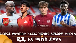 አርሰናል ያልተጠበቀ አነጋጋሪ ዝውውር ለመፈፀም ተቃርቧል! ጄጄ እና ማከስ ዶማን