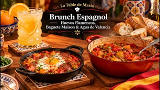 La Table de Maria: Brunch Espagnol | Huevos Flamencos, Baguette Maison & Agua de Valencia
