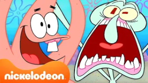 스폰지밥 | 뚱이가 징징이를 한 시간 내내 괴롭힌다! | 니켈로디언 코리아