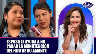 Esposa le ayuda a no pagar la manutención del hijo de su amante | Andrea