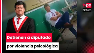 Congressman Julián Pérez Mallqui detained following complaint for alleged psychological abuse