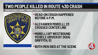 2 dead in fatal car crash in Town of Chautauqua