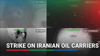 US military says destroyed five Iranian oil carriers | ABS-CBN News