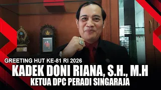 KADEK DONI RIANA, S.H., M.H. - CHAIR OF DPC PERADI SINGARAJA | 81ST INDONESIAN INDEPENDENCE DAY G...