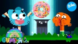 La súper aventura de Gumball y Darwin en 8 bits 🎮 | Retos de vieojuegos retro | Boing