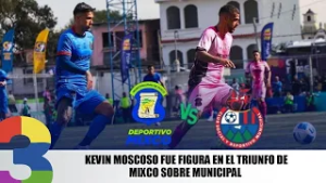 Kevin Moscoso fue figura en el triunfo de Mixco sobre Municipal