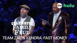 Team Zac & Kendra Takes on Fast Money | Celebrity Family Feud