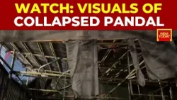 First On India Today: Visuals Of Collapsed Durga Puja Pandal, Where Stampede Killed 17 |  Chowbagan