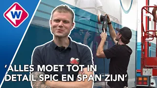 Z'n truck of z'n vrouw? Wesley is supertrots op zijn vrachtwagen
