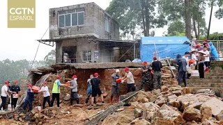 Rescue and cleanup operations continue in Guangxi following Typhoon Maysak