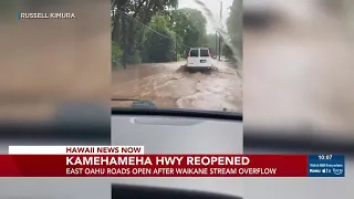 Kamehameha Highway in Windward Oahu reopens after severe flooding