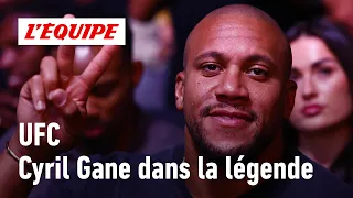 "Il rentre dans l'histoire du sport français" : la performance inédite de Cyril Gane à l'UFC