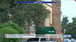 One hospitalized after possible near drowning in Wichita