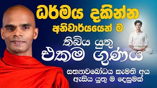 ධර්මය දකින්න අනිවාර්යයෙන් ම තිබිය යුතු එකම ගුණය සත්‍යාවබෝධය කැමති අය ඇසිය යුතු ම දෙසුමක් 2026-07-23