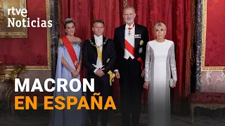 El presidente de Francia llega a Madrid en una visita de Estado de dos días | RTVE Noticias