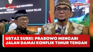 Ustaz Subki: Prabowo Berusaha  Damai Terkait Konflik di Timur Tengah #beritasatu