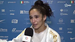 Mediterranean Games "Taranto 2026" - Judo.. Moroccan Soumiya Iraoui after winning the silver medal