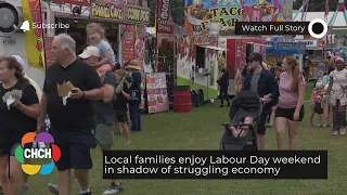 Local families enjoy Labour Day weekend in shadow of struggling economy